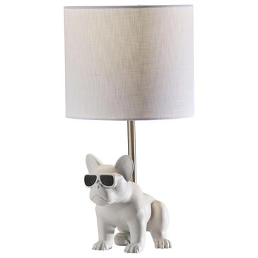 Adesso Sunny Dog Table Lamp in White, , large