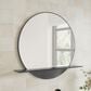 James Martin Platform 24" Round Mirror in Modern Iron, , large