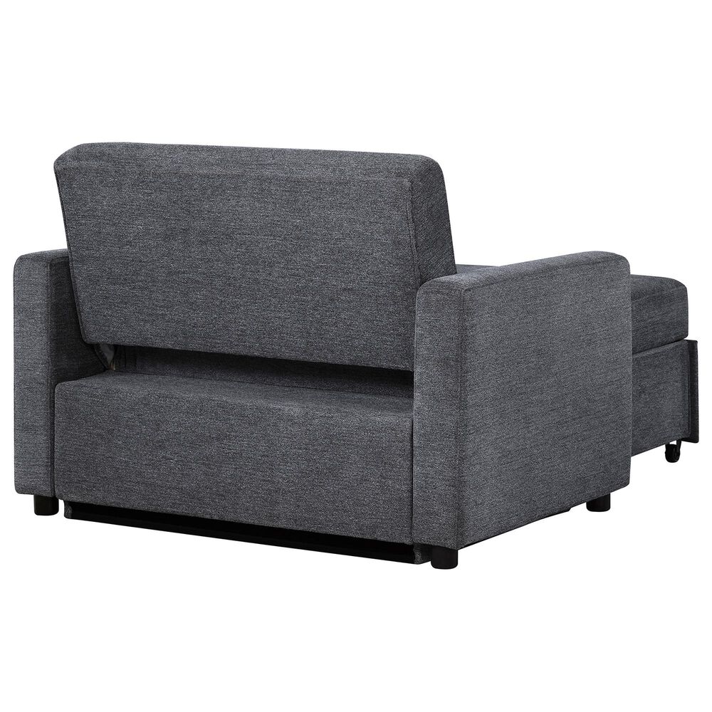 Steve Silver Convertible Sleeper Chair in Gray, , large