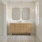 James Martin Vanities Laurent 60" Double Bathroom Vanity in Light Natural Oak with 3 cm Eternal Marfil Quartz Top and Rectangular Sinks, , large