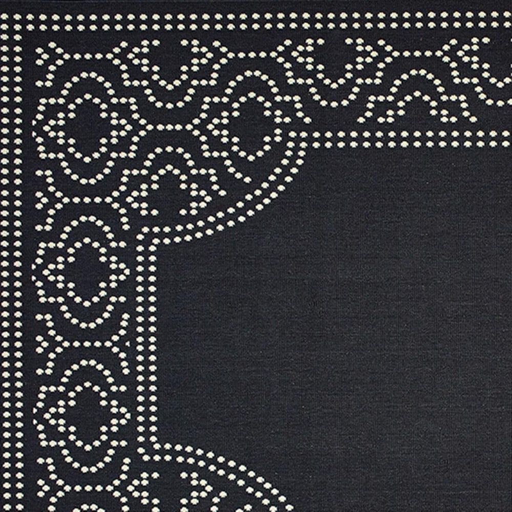 Oriental Weavers Marina 1247K 5&#39;3&quot; x 7&#39;6&quot; Black and Ivory Area Rug, , large