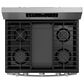 GE Profile 5.3 Cu. Ft. Smart Freestanding Gas Range with No Preheat Air Fry in Stainless Steel, , large