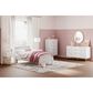 Ashley Socalle 6-Drawer Dresser in Matte White and Gold, , large