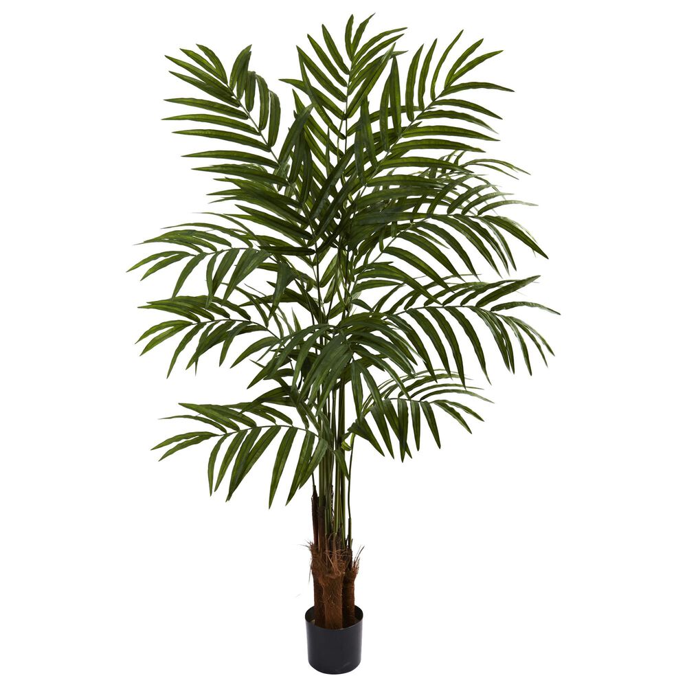 Nearly Natural Inc 5' Big Artificial Palm Tree in Green NFM