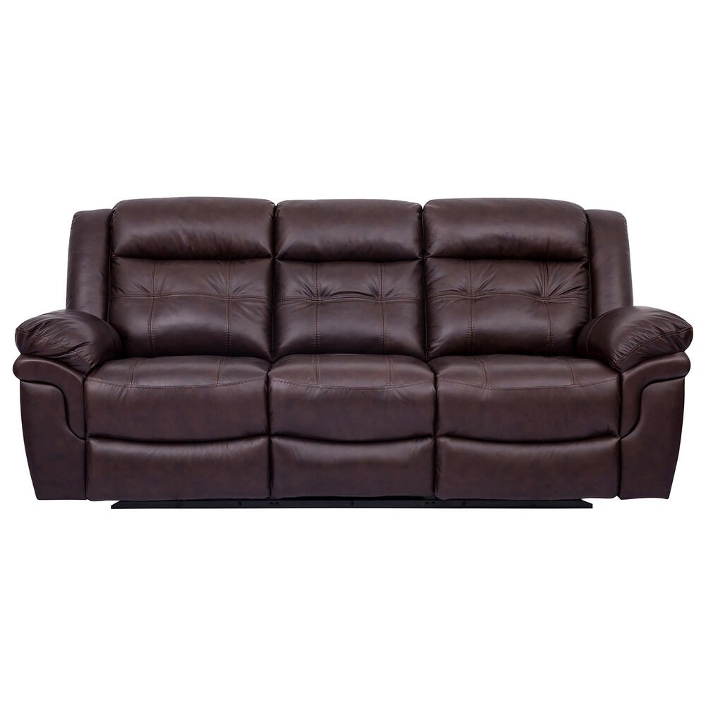 Blue River Marcel Manual Reclining Sofa in Dark Brown, , large