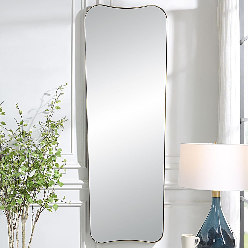 Uttermost Belvoir Mirror in Brass, , large