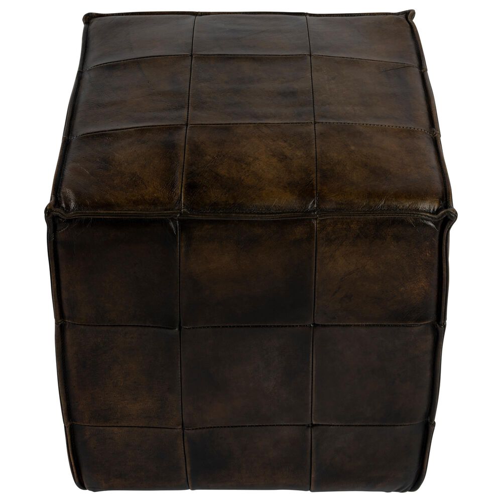 Butler Leon Ottoman in Dark Brown, , large