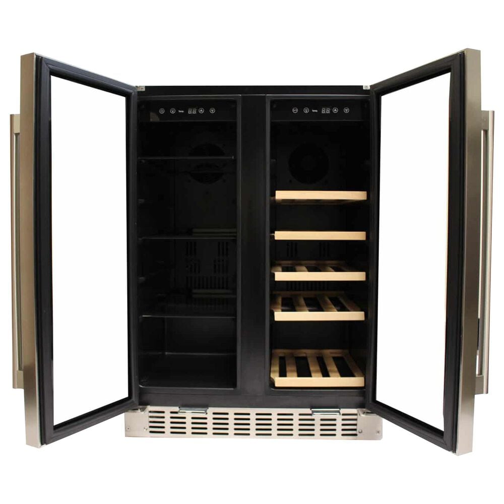 Azure 24&quot; Dual Zone Beverage and Wine Center in Stainless Steel, , large