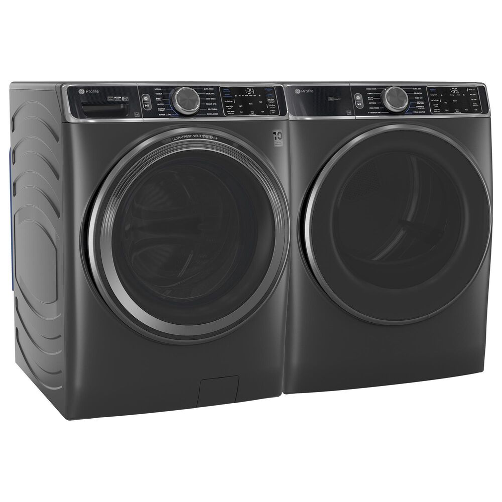 GE Profile 5.5 Cu. Ft. Smart Front Load Washer and 7.8 Cu. Ft. Electric Dryer Laundry Pair in Carbon Graphite, , large