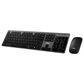 Adesso Wireless Scissor Switch Desktop Copilot Keyboard and Mouse Combo in Black and Grey, , large