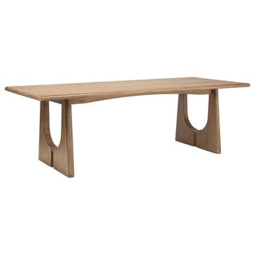 Jennifer Taylor Home Carmel 94" Reclaimed Pine 8-Seater Dining Table in Antique Natural Brown, , large