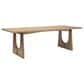 Jennifer Taylor Home Carmel 94" Reclaimed Pine 8-Seater Dining Table in Antique Natural Brown, , large