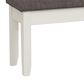 Linon Home Decor Jane Storage Bench with Taupe Cushion in Vanilla White, , large