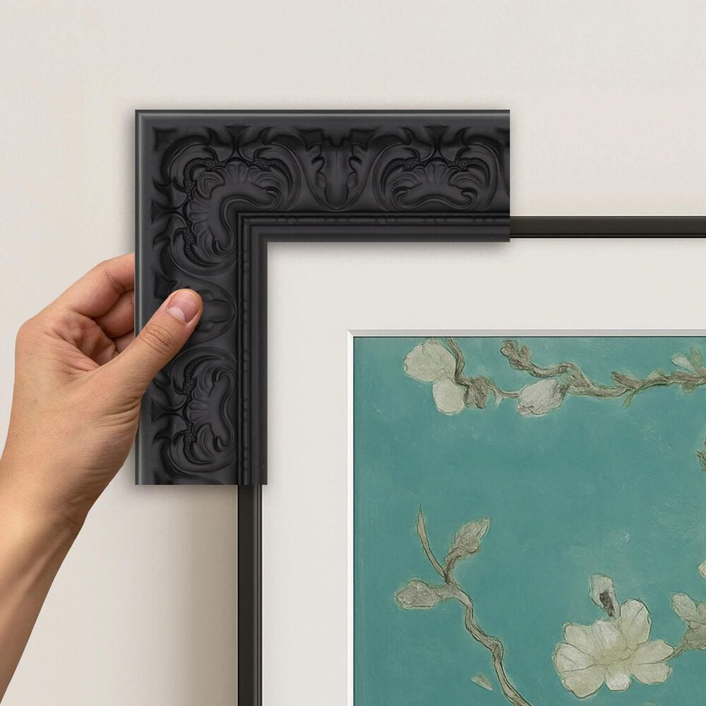 Deco TV Frames Premiere 55" Frame Bezel for Samsung the Frame TV in Tuscan Matte Black, , large