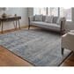 Feizy Eastfield Abstract 9" x 12" Blue and Beige Area Rug, , large
