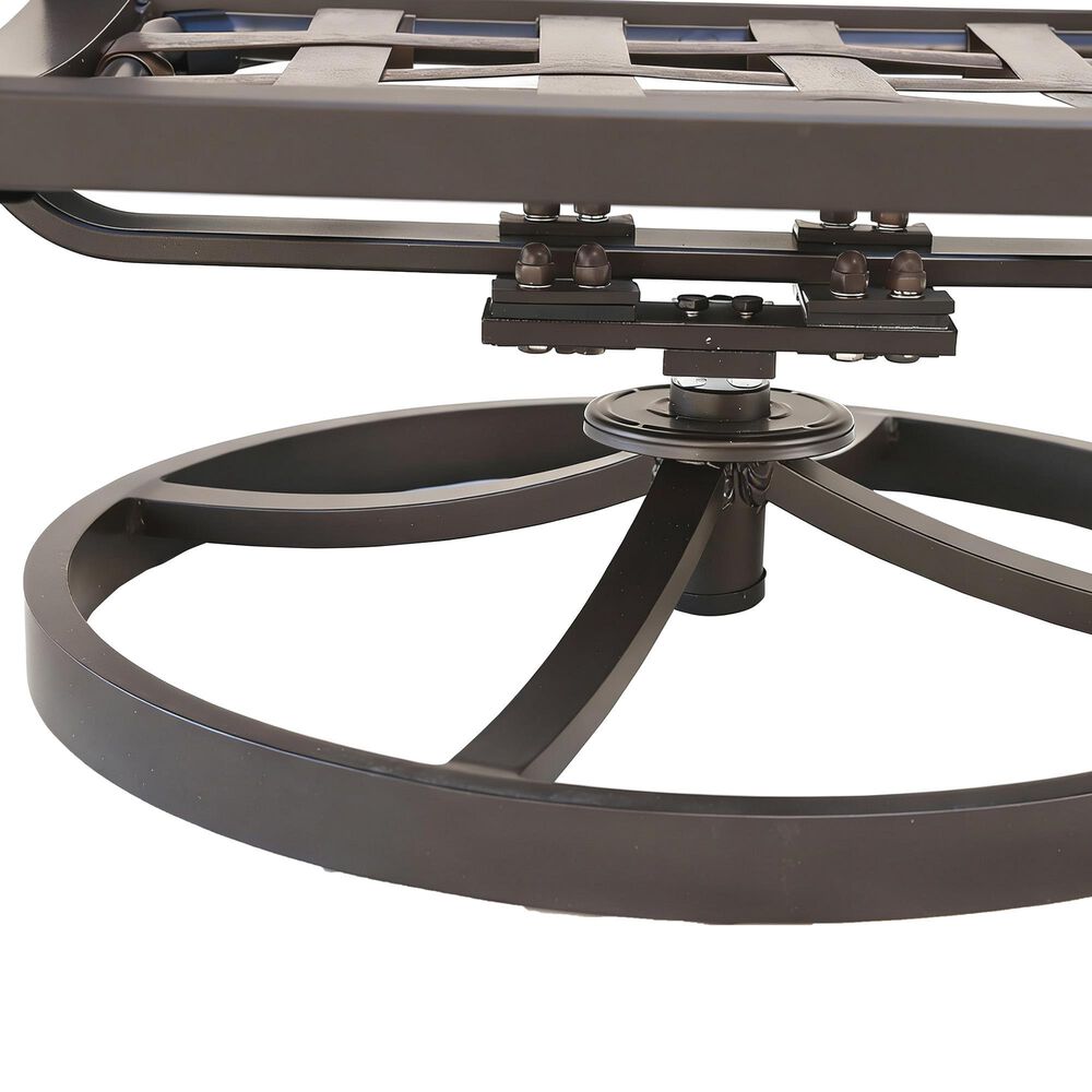 GatherCraft Hudson 5-Piece Round Firepit Chat Set in Mystic Sahara, , large