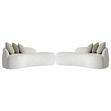 Bernhardt Ava 2-Piece Symmetrical Sectional in White, , large