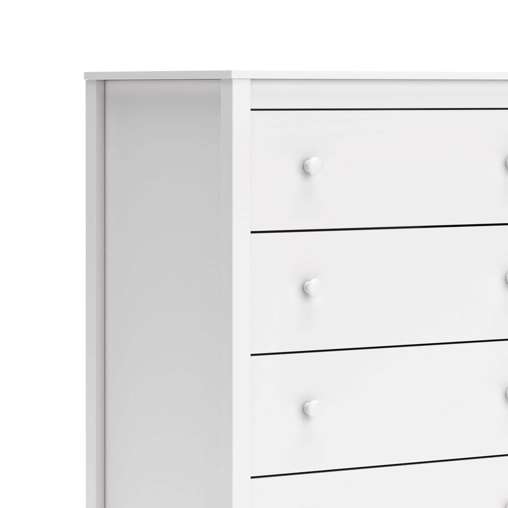Ashley Hallityn 5-Drawer Chest in Matte White