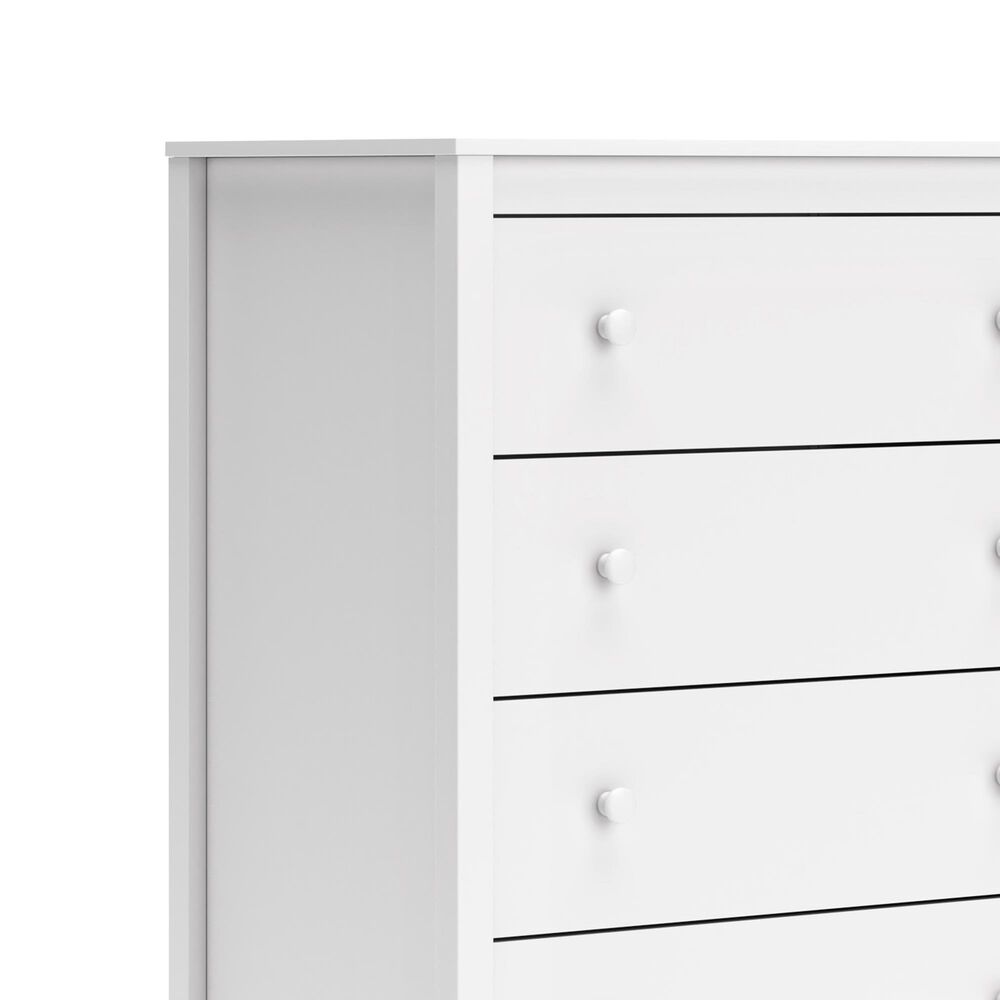 Ashley Hallityn 5-Drawer Chest in Matte White, , large