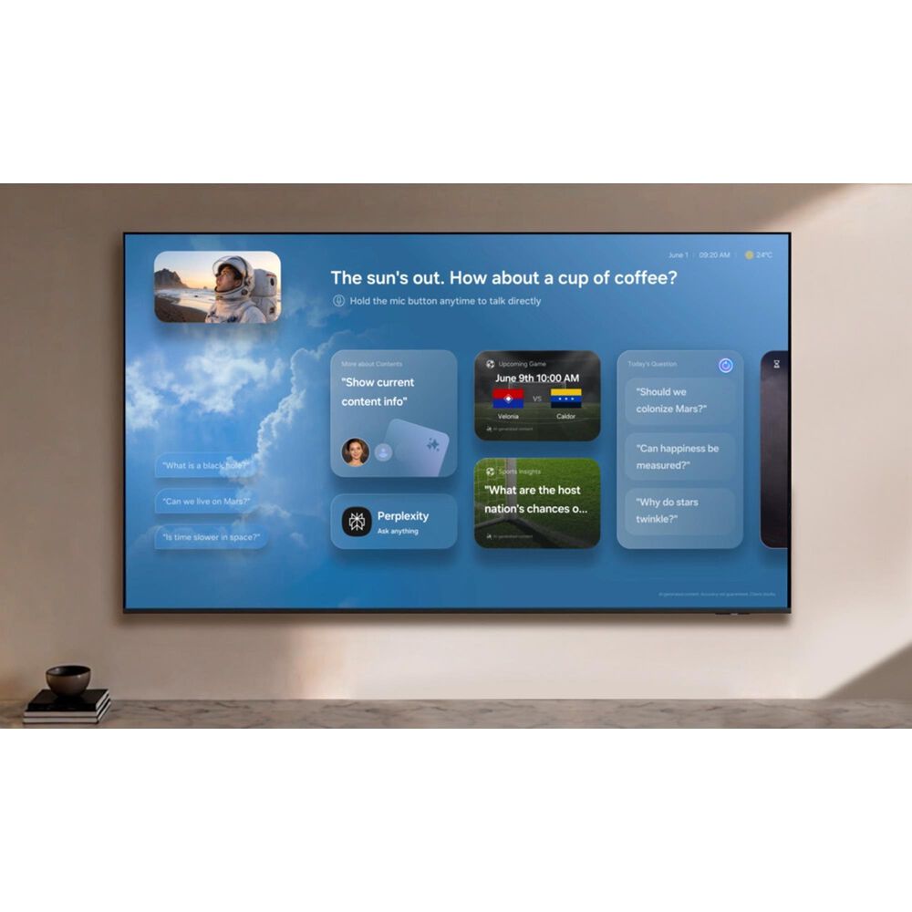 Samsung 65" Class M80H Series Mini LED 4K HDR Vision AI in Black - Smart TV (2026), , large
