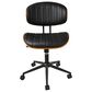 HOMLUX Ergonomic Swivel Office Chair with Vertical Channel-Tufted Cushion in Black, , large