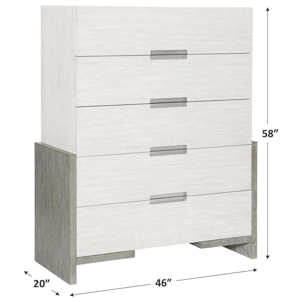 Bernhardt Foundations Tall Drawer Chest in Linen and Light Shale, , large