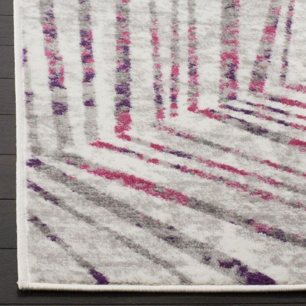 Safavieh Skyler SKY191P 2&#39; x 8&#39; Gray and Pink Runner, , large