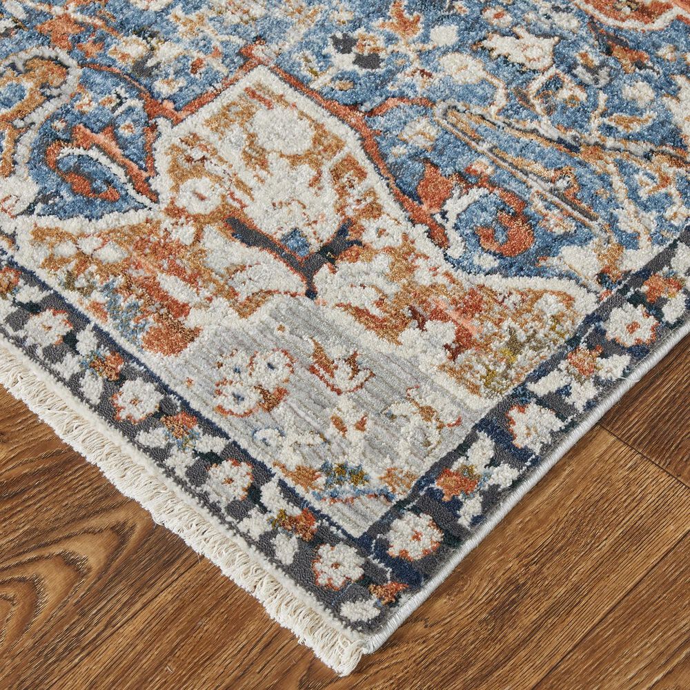 Feizy Kaia 2&#39;6&quot; x 10&#39; Red and Blue Runner, , large