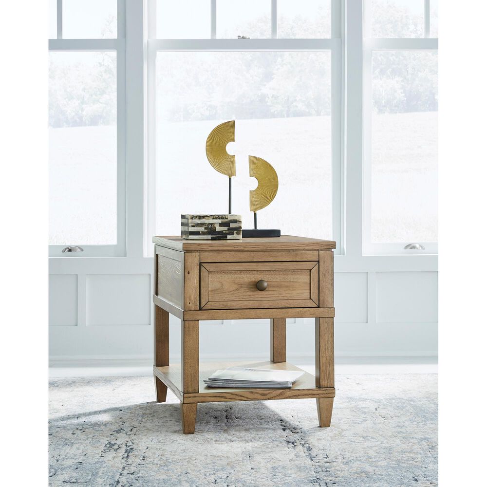 Ashley Sharlance End Table in Light Brown, , large