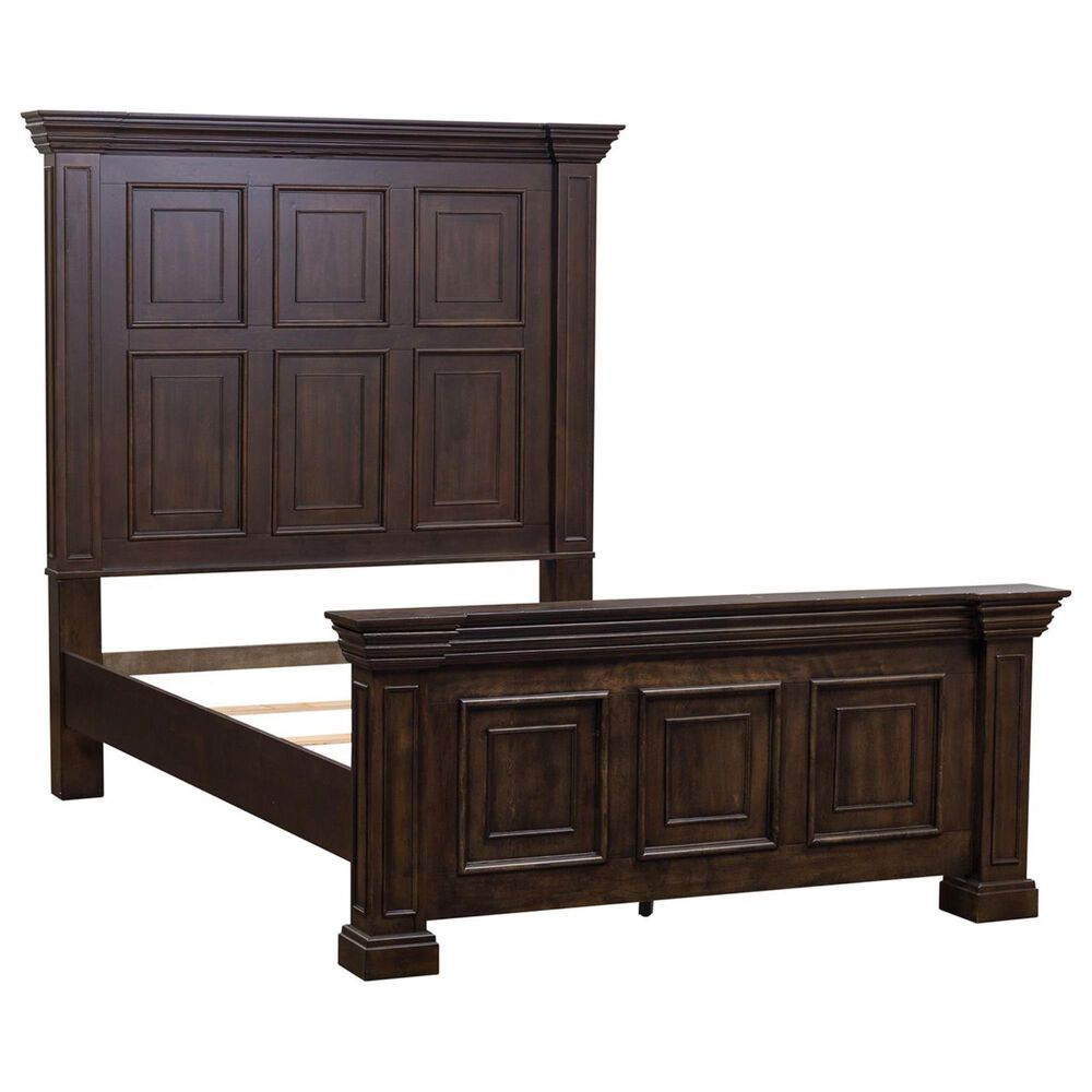 Liberty Furniture Big Valley Queen Panel Bed in Brownstone, , large