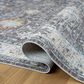 L&R Resources Allure 82473GML Gray and Blue 9" x 12" Area Rug, , large