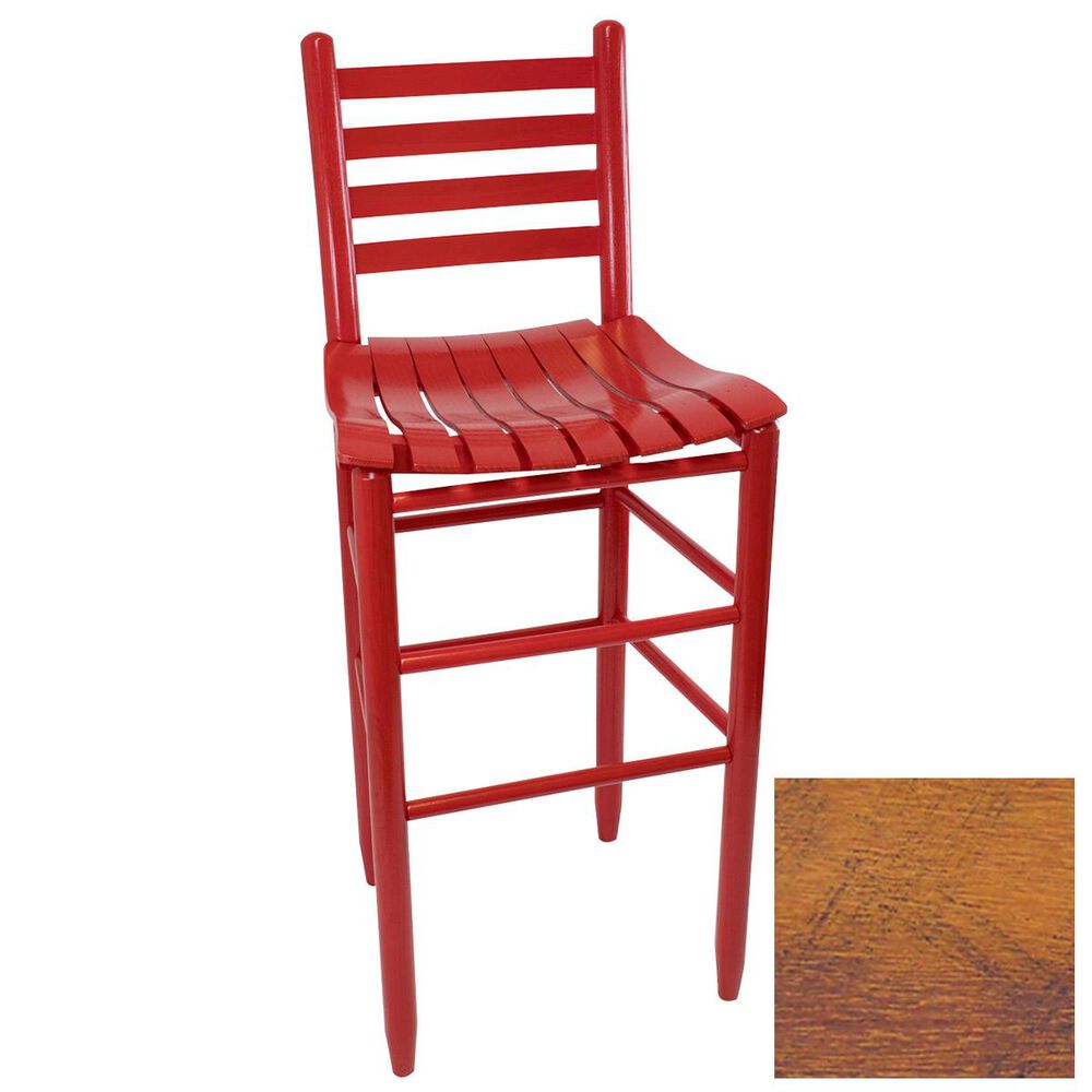 Lakeside Asheville Ladderback Barstool in Woodleaf Hickory, , large