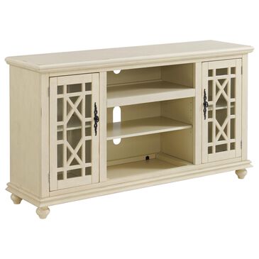 Martin Svensson Home Elegant 63" TV Stand in Antique White, , large