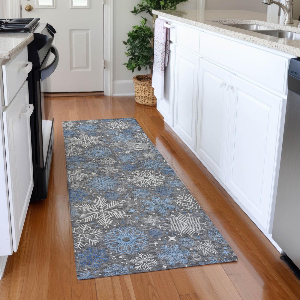Dalyn Rug Company Wonderland WN31 2&#39;3&quot; x 7&#39;6&quot; Gray Indoor/Outdoor Runner, , large
