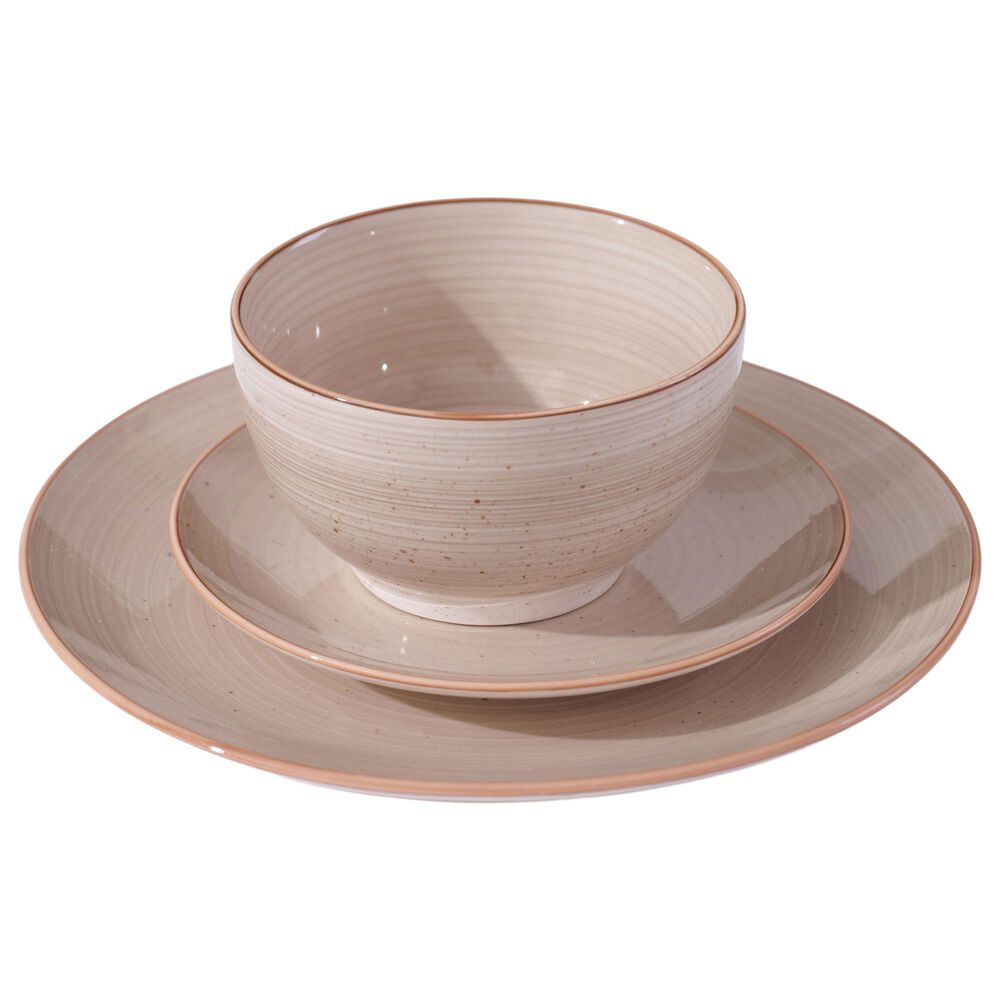 Gibson Overseas, Inc Stonebury 12-Piece Dinnerware Set in Taupe, , large