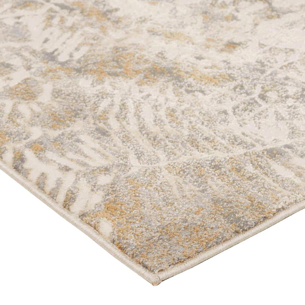 Feizy Parker 5&#39; x 7&#39;6&quot; Silver and Ivory Area Rug, , large