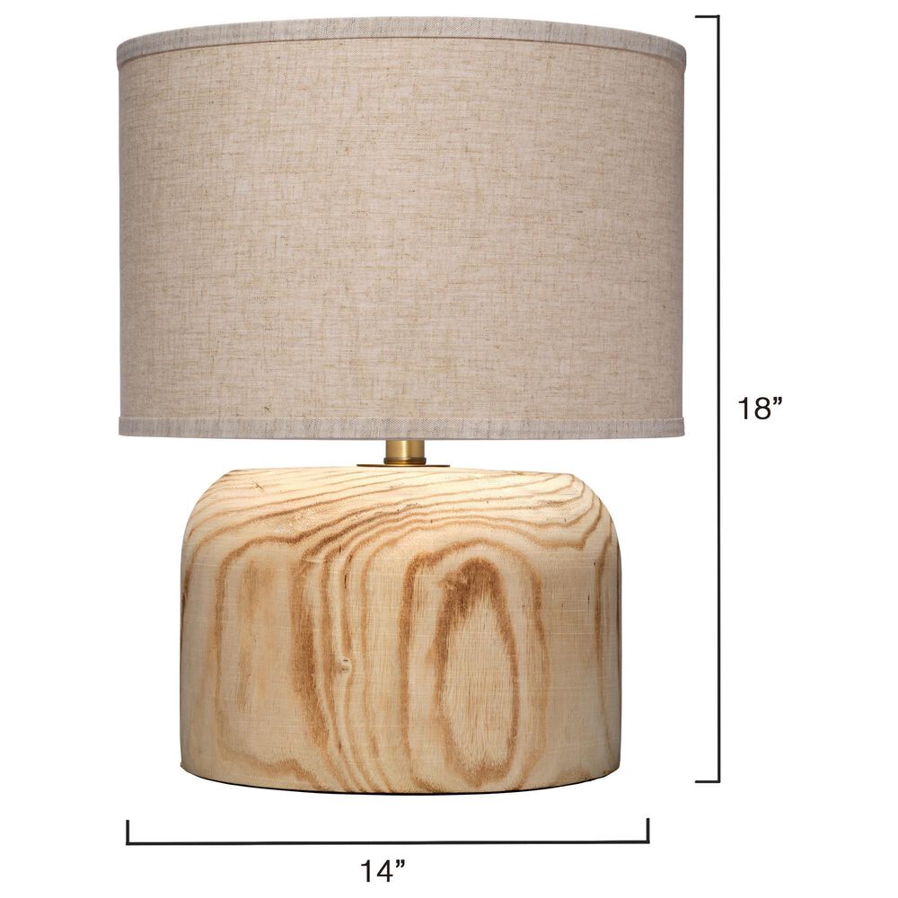 Splendor Living Valebrook Table Lamp in Natural and Antique Brass, , large