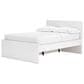 Ashley Onita Full Panel Platform Bed with 1 Side Storage in White, , large