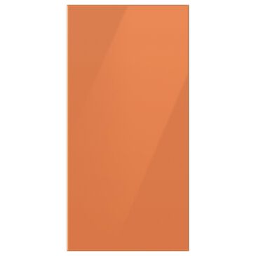 Samsung Bespoke 4-Door French Door Refrigerator Top Panel in Clementine Glass, , large