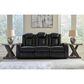 Ashley Caveman Den Power Reclining Sofa in Midnight, , large