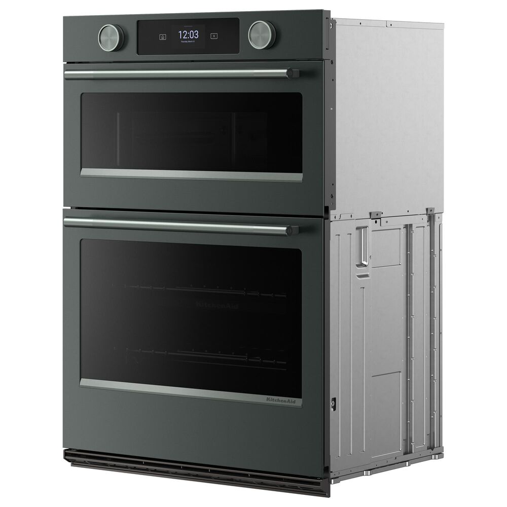 KitchenAid 2-Piece Kitchen Package with Juniper 30" Smart Combination Wall Oven and Black 30" Electric Cooktop, , large