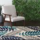 Central Oriental Terrace Tropic Blythew 8"8" x 11"10" Cloud and Metal Area Rug, , large