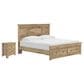 Ashley Makidern 2-Piece King Storage Bedroom Set with Two Drawers in Natural Brown, , large