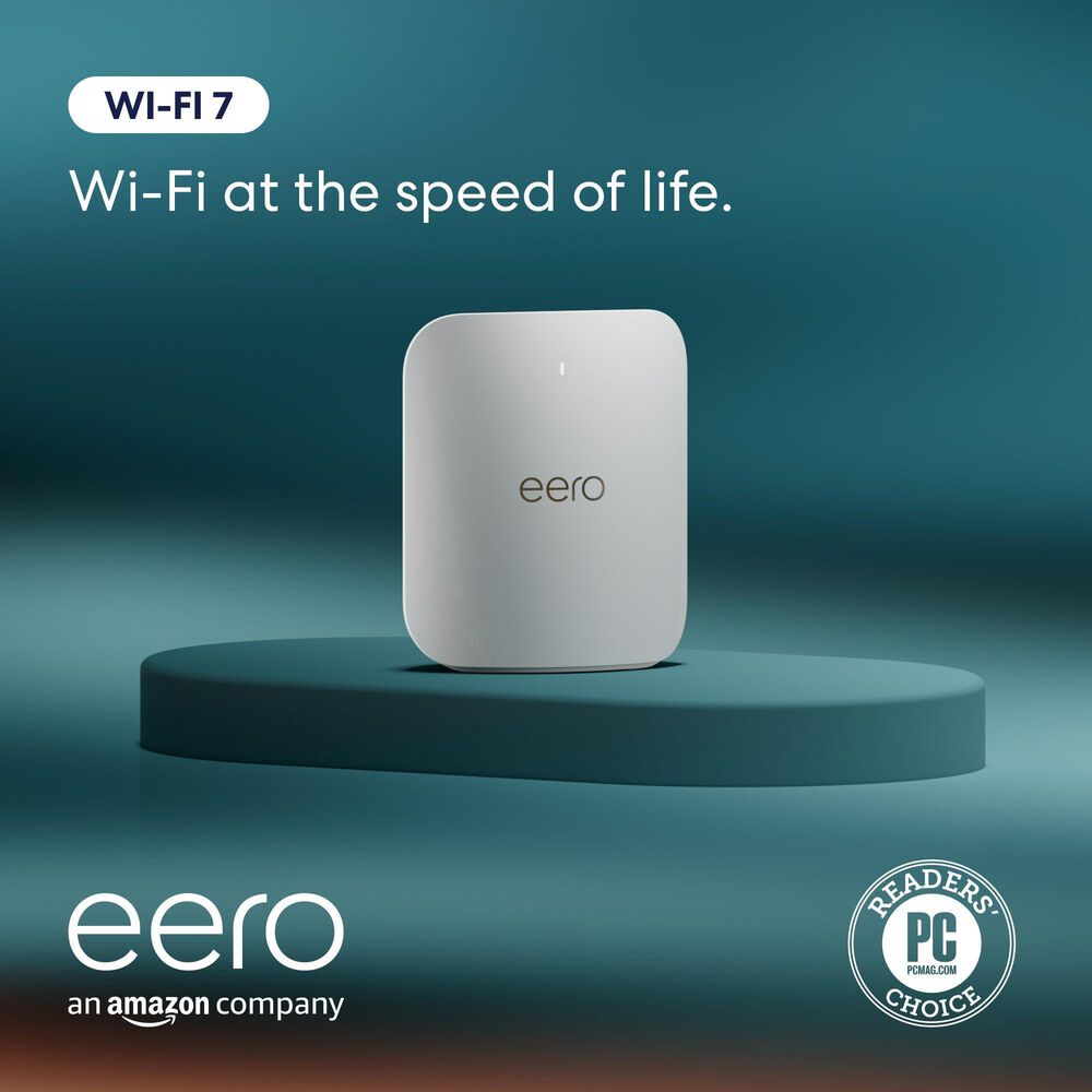 eero Pro 6E Mesh Wi-Fi 6E Router with Pro 7 Mesh Wi-Fi 7 System in White, , large