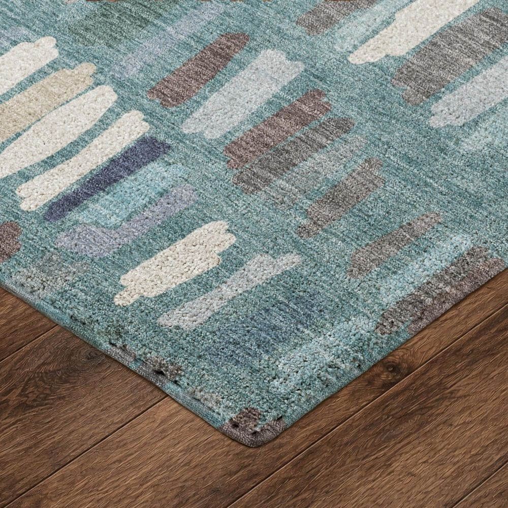 Dalyn Rug Company Kenner KN5 Teal 2'6" x 3'10" Area Rug, , large