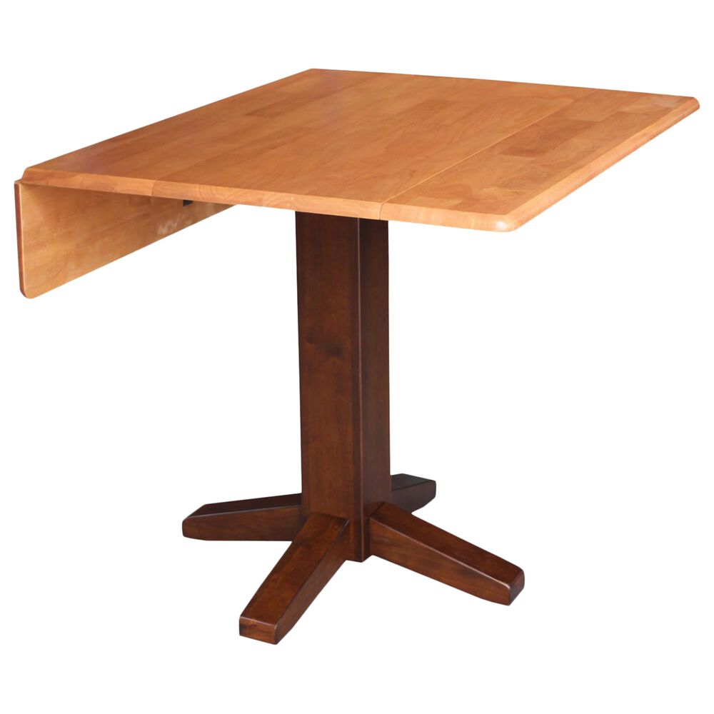 International Concepts 36" Drop Leaf Dining Table in Cinnamon/Espresso, , large