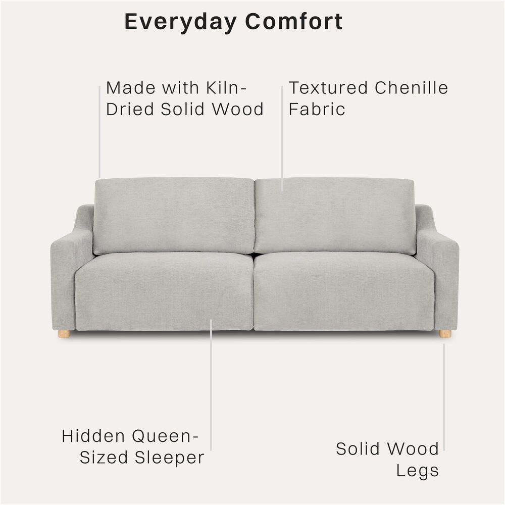 Lifestyle Solutions Glenmont Convertible Sofa in Cream, , large