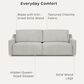 Lifestyle Solutions Glenmont Convertible Sofa in Cream, , large