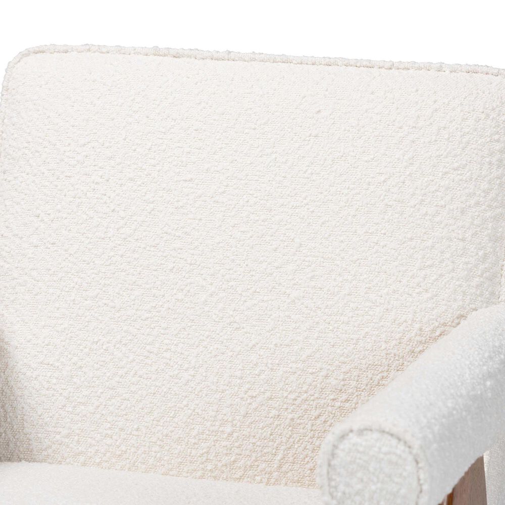 Baxton Studio Georgina Accent Chair in Cream, , large