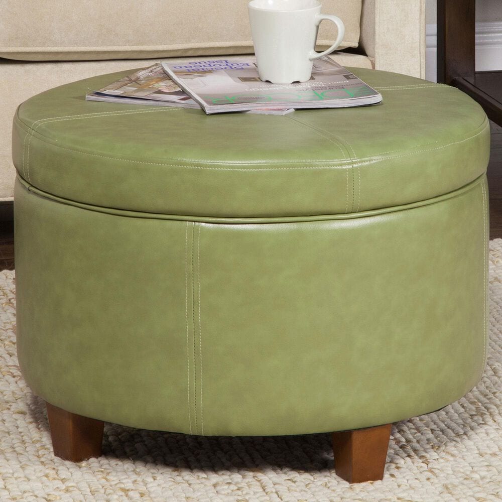 Kinfine Large Storage Ottoman in Green, , large